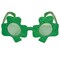 Party Central Pack of 6 Green Glittered Shamrock St. Patrick's Day Eye Glasses - One Size